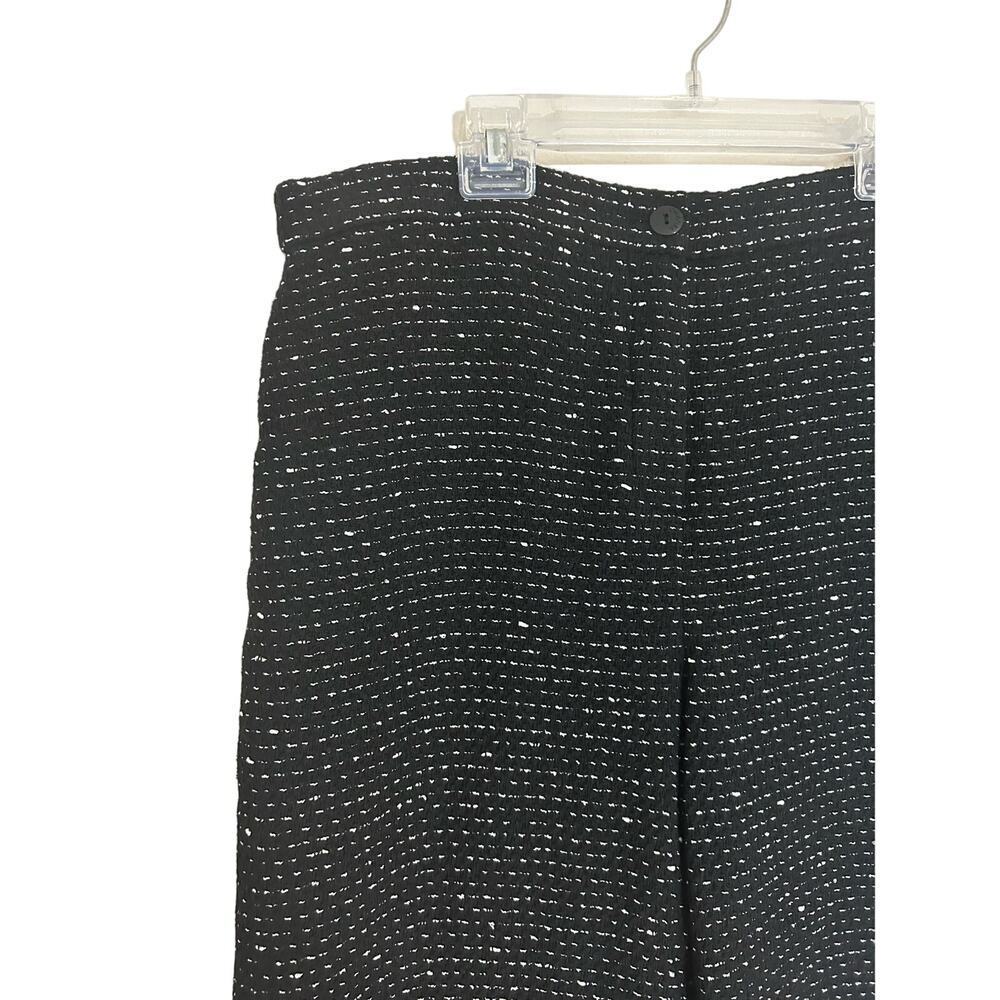 CHANEL Black Tweed Dress Pants Size 46 - Picture 2 of 8